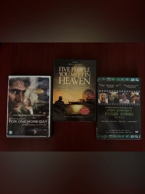 Three Inspirational DVD Set - For one more day, Five people you meet in heaven